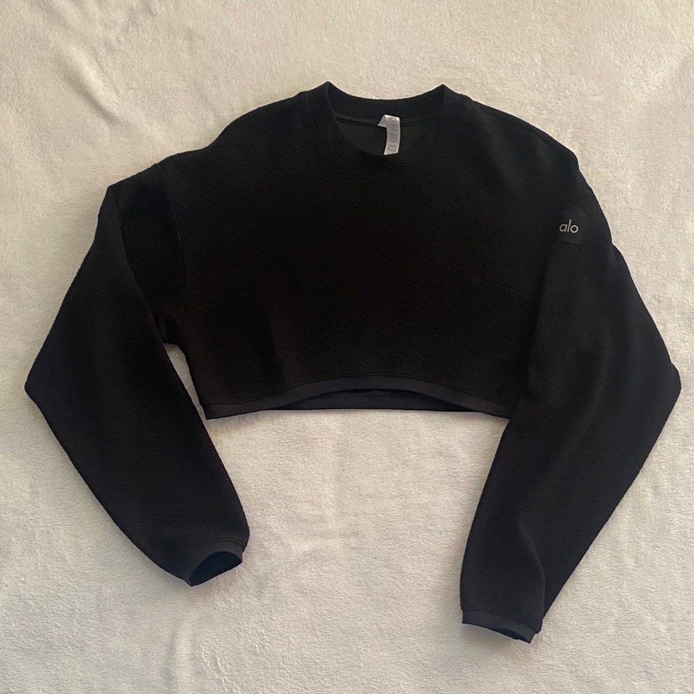 ALO Yoga Women's Classic Black Cropped size Small